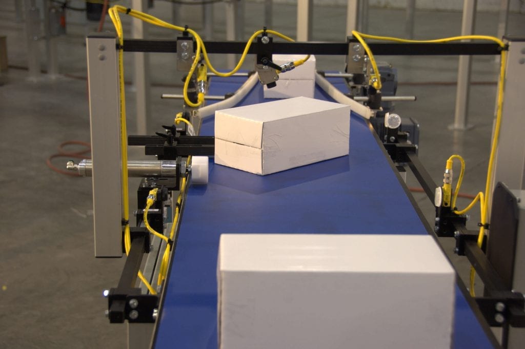 Boxes on a Belt Conveyor